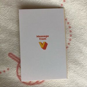 BTS V Butter Album Message Card DAMAGED (2)